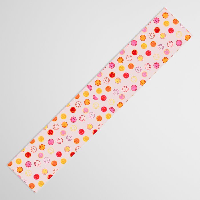 Smiling Faces Pattern Table Runner Gallery Image 3