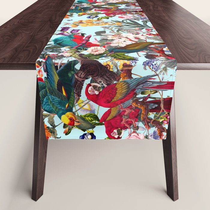 Floral and Birds XXXIV Table Runner Gallery Image 1