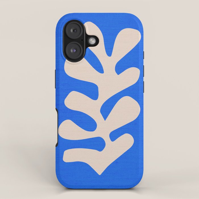Chathams Blue: Wild Leaf | Matisse Foliage Paper Cutouts 02 iPhone Case Gallery Image 1