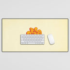 Here Comes The Sun | Retro 70s Typography Desk Mat Gallery Image 1