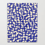 Playful strokes #4 / Blue on Beige Notebook Gallery Image 4