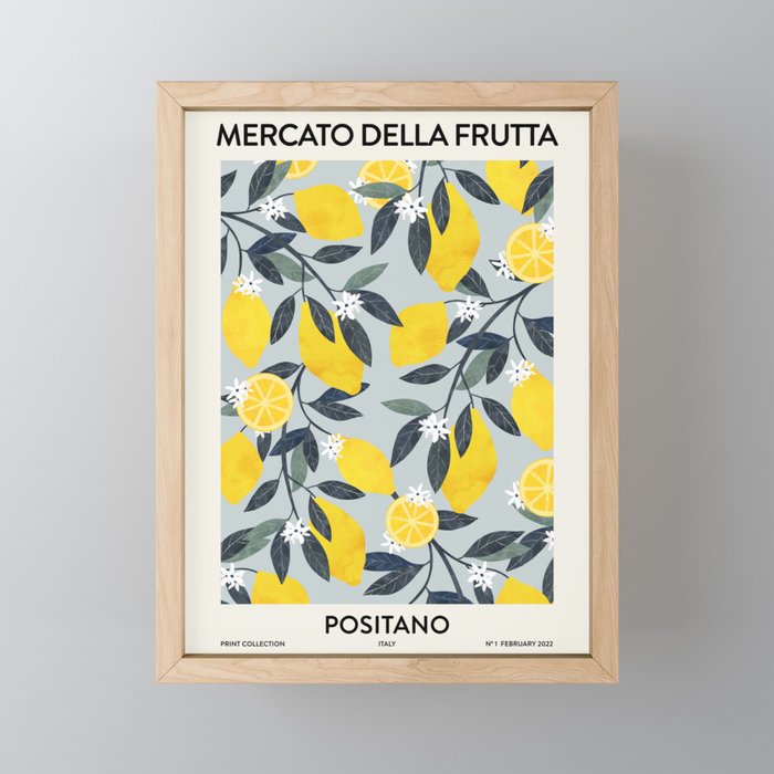 Fruit Market Positano Italy Mini Art Print Gallery Image 1
