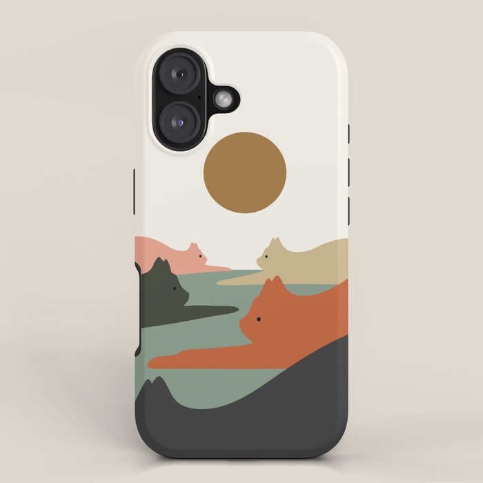 Cat Landscape 93 iPhone Case Gallery Image 1