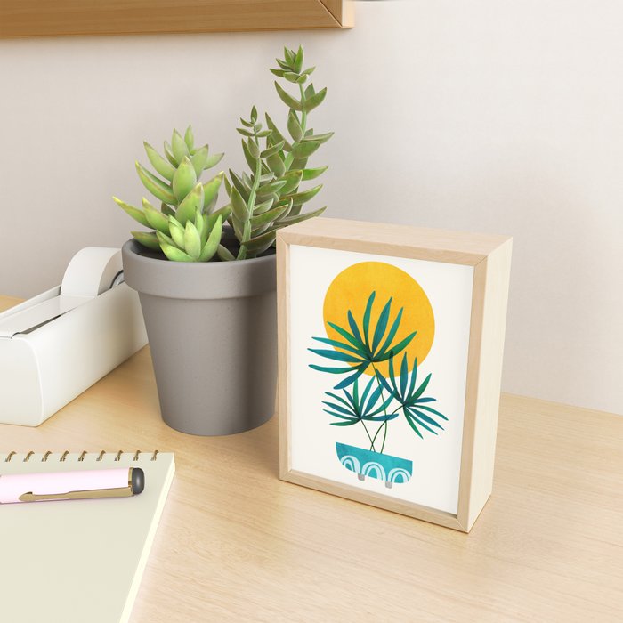 Little Palm + Sunshine Mini Art Print Gallery Image 2