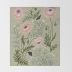 Poppies and Chamomile Throw Blanket Gallery Image 2
