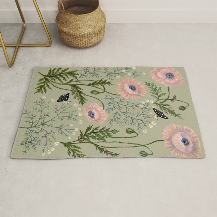 Poppies and Chamomile Rug Gallery Image 1