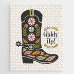Giddy Up - Cowgirl Boot Jigsaw Puzzle Gallery Image 1