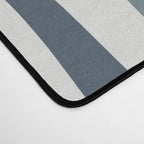 Liquid Swirl Abstract Pattern in Neutral Blue Gray on Off White Desk Mat Gallery Image 4