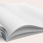 Liquid Swirl Abstract Pattern in Neutral Blue Gray on Off White Notebook Gallery Image 2