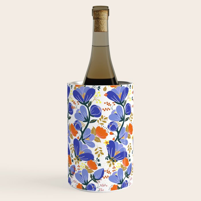 folk spring flowers no2 Wine Chiller Gallery Image 3
