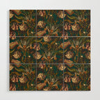 Midnight Summer Garden Wood Wall Art Gallery Image 1
