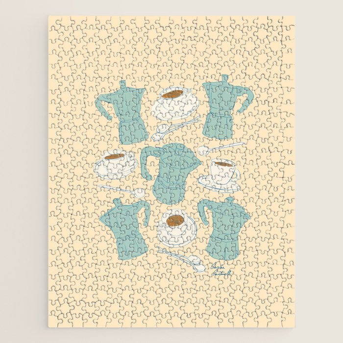 Moka Pots and Espresso Cups Jigsaw Puzzle Gallery Image 1