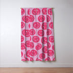 Hot Pink Smiley Faces Window Curtain Gallery Image 3