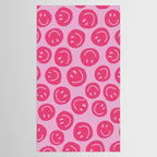 Hot Pink Smiley Faces Tablecloth Gallery Image 2