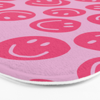 Hot Pink Smiley Faces Bath Mat Gallery Image 3