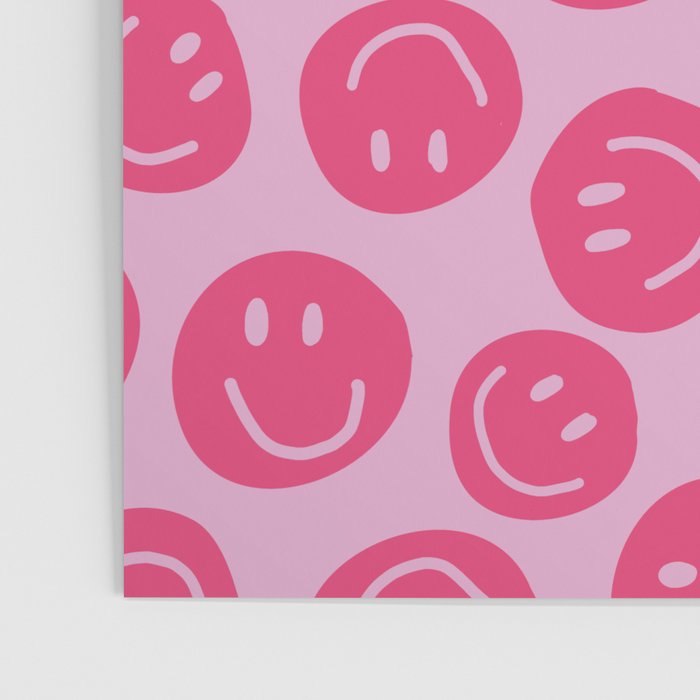 Hot Pink Smiley Faces Poster Gallery Image 3