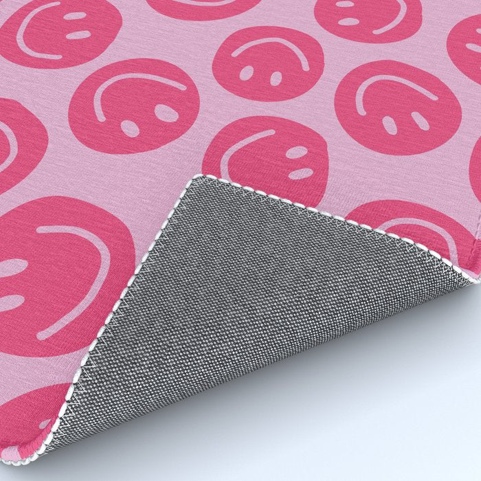 Hot Pink Smiley Faces Rug Gallery Image 4