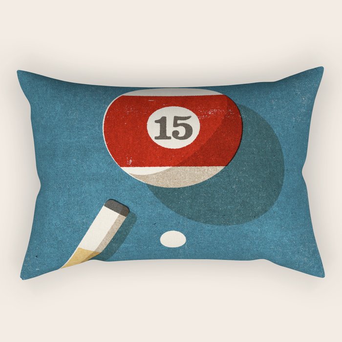 BILLIARDS / Ball 15 Rectangular Pillow Gallery Image 1