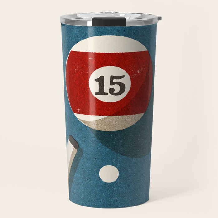 BILLIARDS / Ball 15 Travel Mug Gallery Image 1