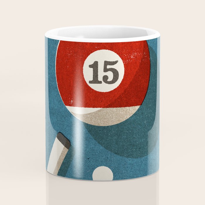 BILLIARDS / Ball 15 Coffee Mug Gallery Image 4