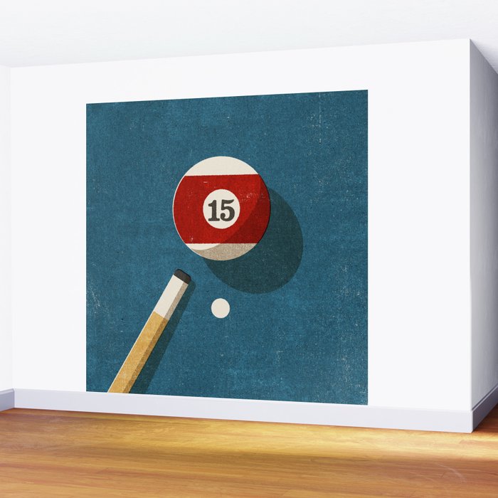 BILLIARDS / Ball 15 Wall Mural Gallery Image 2