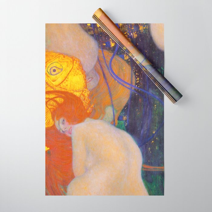 Gustav Klimt "Goldfische" (1) Wrapping Paper Gallery Image 1