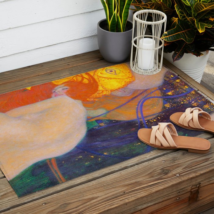 Gustav Klimt "Goldfische" (1) Outdoor Rug Gallery Image 2