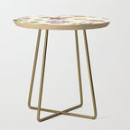 Pastel pink oriental pattern Side Table Gallery Image 1