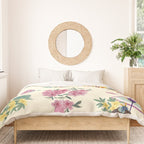 Pastel pink oriental pattern Duvet Cover Gallery Image 3
