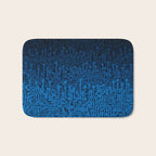 Reboot III BLUE Computer Circuit Board Pattern Bath Mat Gallery Image 1