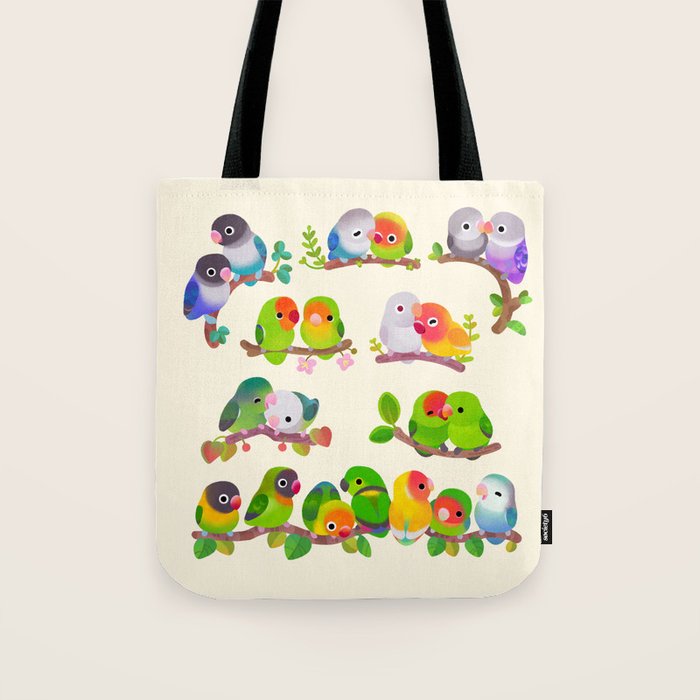 Lovebird Tote Bag Gallery Image 1