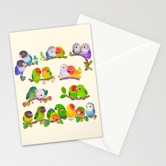 Lovebird Stationery Card Gallery Image 2