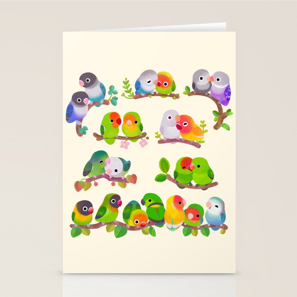 Lovebird Stationery Card Gallery Image 2