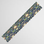 William Morris Vintage Lodden Indigo Blue Mineral Table Runner Gallery Image 3
