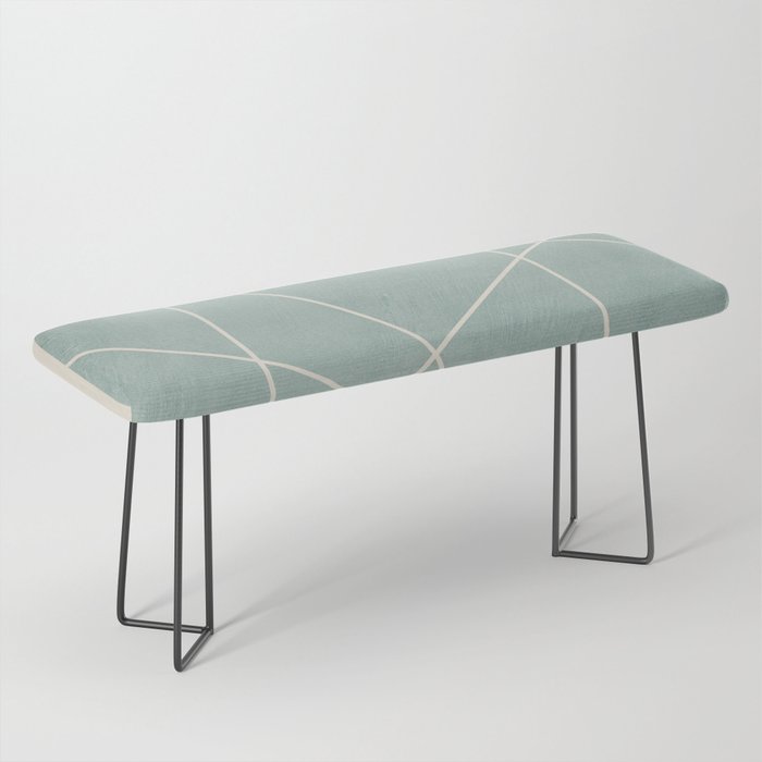 Light Green Line Art Minimalist Lines Simple Art Bench Gallery Image 1
