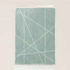 Light Green Line Art Minimalist Lines Simple Art Stationery Card Gallery Image 2