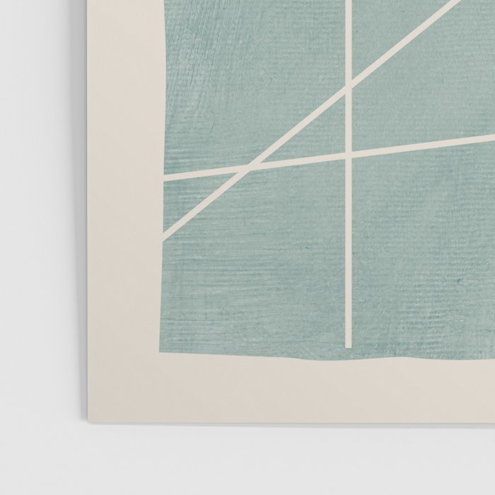Light Green Line Art Minimalist Lines Simple Art Poster Gallery Image 3