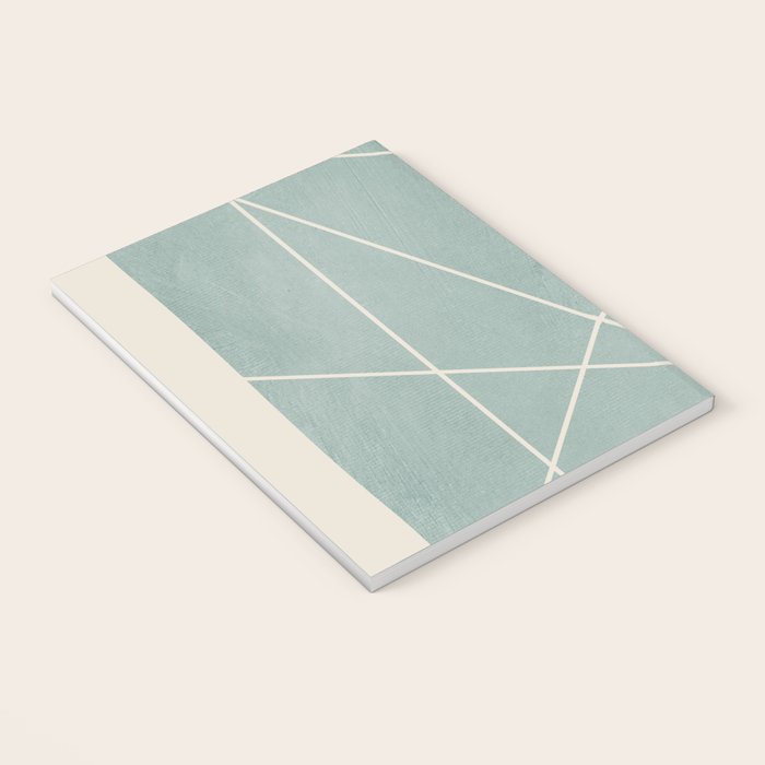 Light Green Line Art Minimalist Lines Simple Art Notebook Gallery Image 3