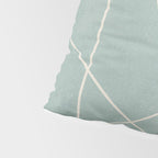 Light Green Line Art Minimalist Lines Simple Art Pillow Sham Gallery Image 4