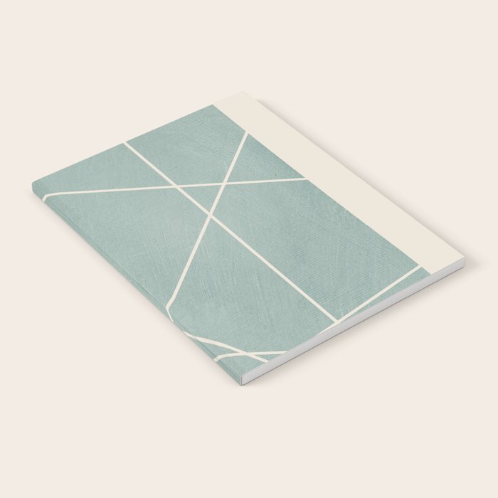 Light Green Line Art Minimalist Lines Simple Art Notebook Gallery Image 1