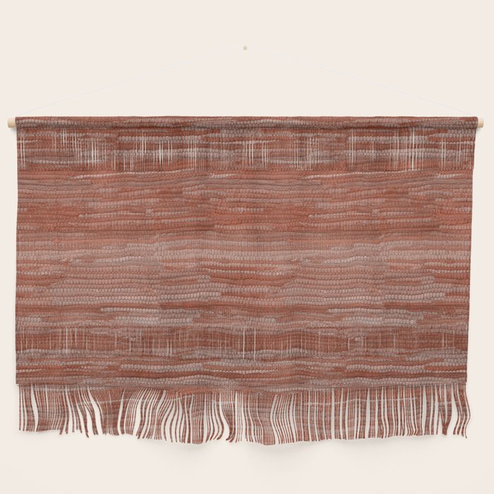 Old Market Textile in Faded Terracotta Wall Hanging Gallery Image 1