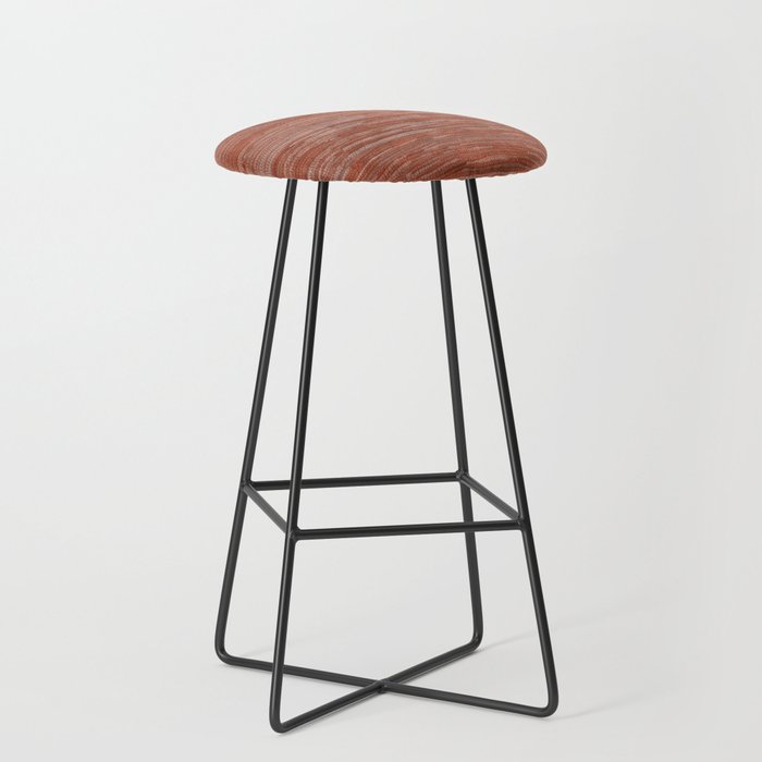 Old Market Textile in Faded Terracotta Stool Gallery Image 1