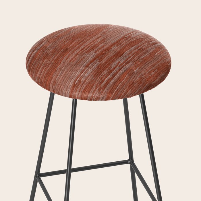 Old Market Textile in Faded Terracotta Stool Gallery Image 2