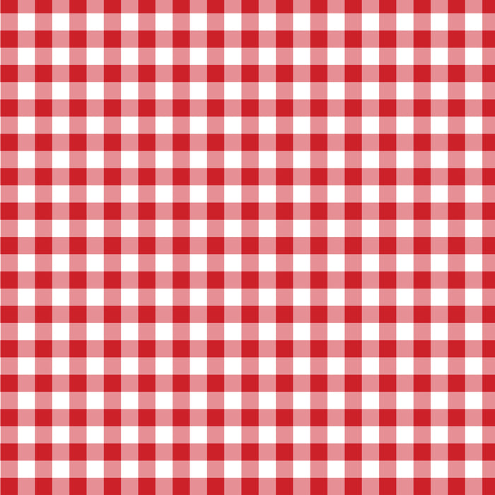 Red Scarlet Flame Gingham Check Coffee Mug Gallery Image 2