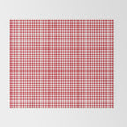 Red Scarlet Flame Gingham Check Throw Blanket Gallery Image 2