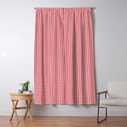 Red Scarlet Flame Gingham Check Window Curtain Gallery Image 5