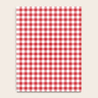 Red Scarlet Flame Gingham Check Notebook Gallery Image 4
