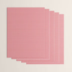 Red Scarlet Flame Gingham Check Wrapping Paper Gallery Image 3
