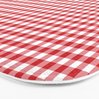 Red Scarlet Flame Gingham Check Bath Mat Gallery Image 3