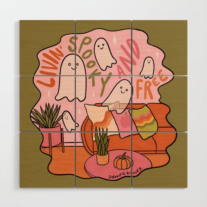 Livin' Spooky and Free Wood Wall Art Gallery Image 1